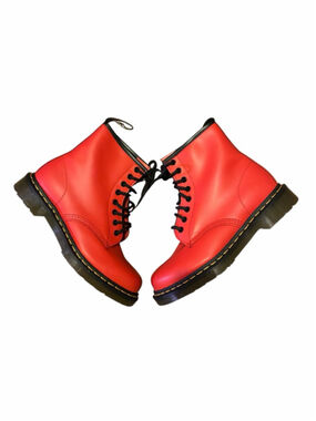 Dr. Martens 1460 Satchel Red Smooth Boots US 8